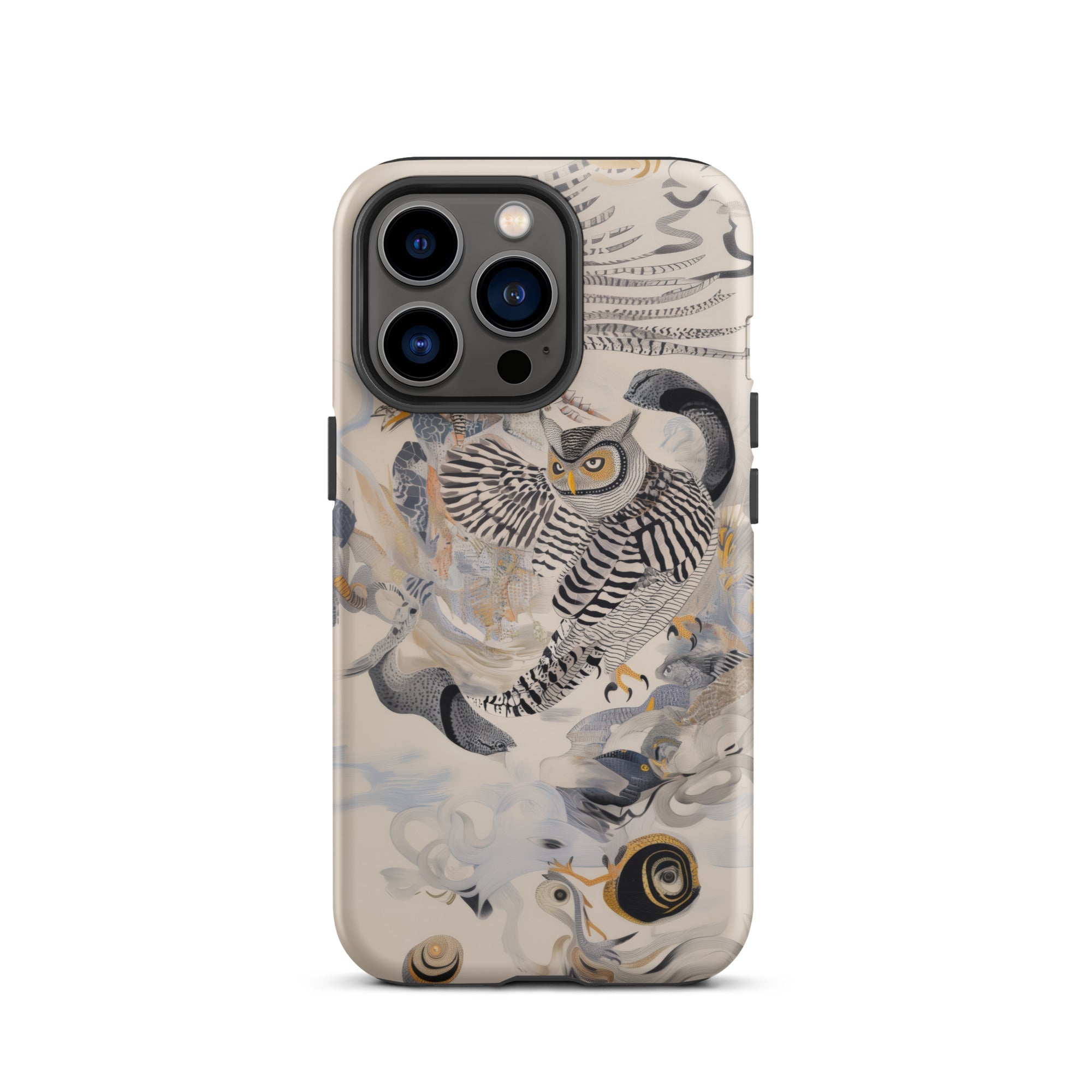 Archimedes Surreal Owl Art Iphone Case, 13 Pro / Matte, Owl Themed Phone Case