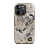 Archimedes - Surreal Owl Art Iphone Case, 15 Pro Max / Matte, Owl Snail Patterned Phone Case