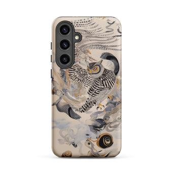 Archimedes - Surreal Owl Art Phone Case, Samsung Galaxy S24 Plus / Matte, Mobile Cases, Toby Leon