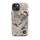 Archimedes - Surreal Owl Art Phone Case Iphone 14 Plus / Matte Owl-themed Phone Case Surreal Owl Art, Ether, Each Wingbeat Scribbling,