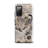 Archimedes - Surreal Owl Art Phone Case Samsung Galaxy S20 Fe / Gloss Sleek Phone Case Detailed Illustration Owl Black White Surreal Art,