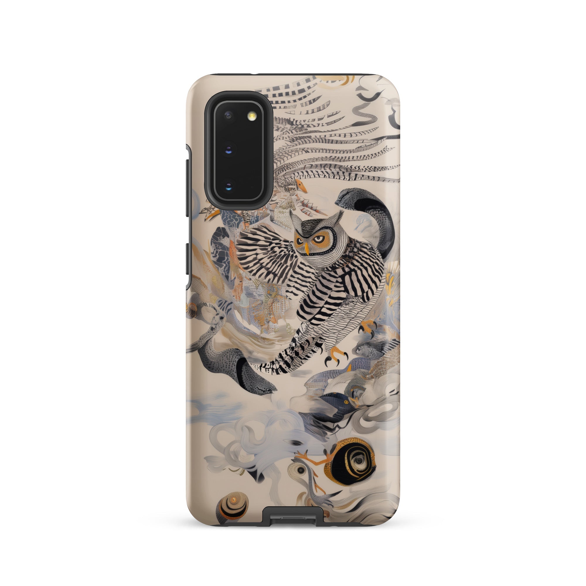 Archimedes Surreal Owl Art Samsung Case, Galaxy S20 / Matte, Phone Case Owl Nature Themed Illustration