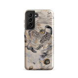 Archimedes - Surreal Owl Art Samsung Case, Galaxy S21 / Gloss, Smartphone Case Owl Snail Design