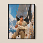 Arctic Circuit - Gay Naval Explorer Framed Canvas, Framed Painting Handsome Sailor