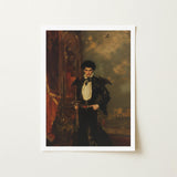 Armand - Gay Hispanic Vampire Art Print / Canvas Framed Portrait Man Ornate Black Jacket Winged, Gothic, Lore Prints