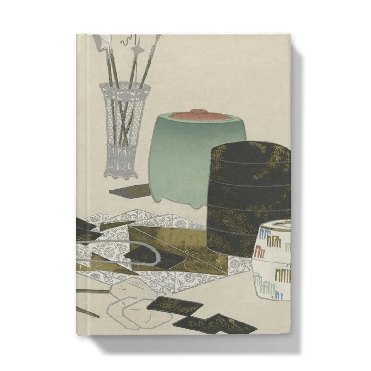 Art Supplies By Kamisaka Sekka Hardback Journal - Notebooks & Notepads - Aesthetic Art