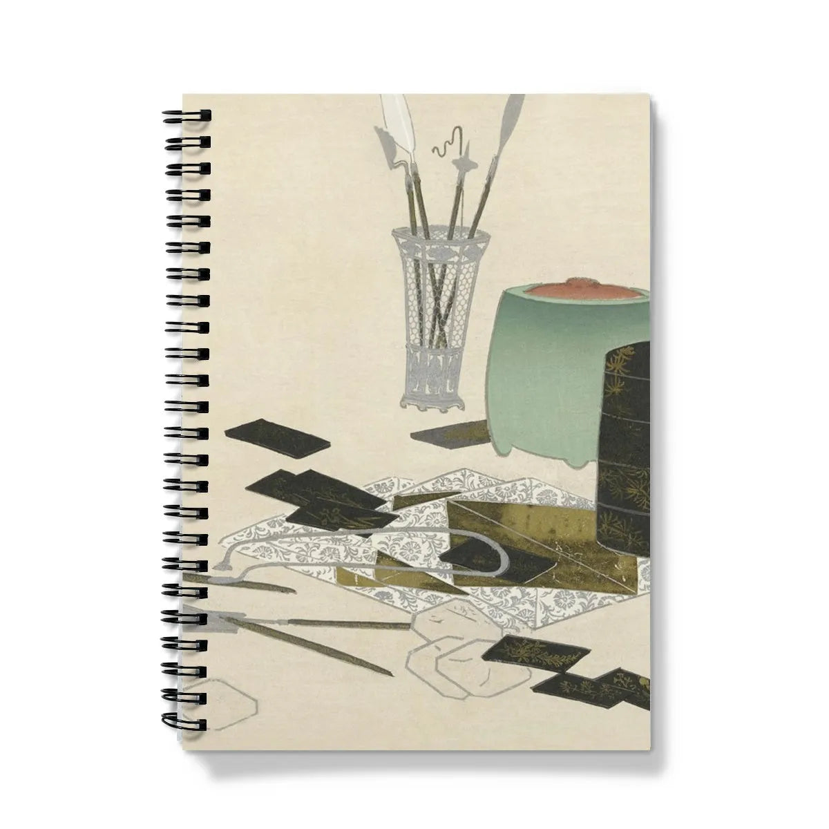 Art Supplies - Kamisaka Sekka Meiji Period Notebook - A5 / Graph - Notebooks & Notepads - Aesthetic Art