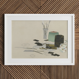 Kunstbedarf - Kamisaka Sekka Meiji Druck, 30x20’’ / 76x51cm / Weißer Rahmen / 2’’ Passepartout, Poster, Drucke & Visuelle Kunstwerke, Toby Leon