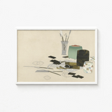 Minimalist Framed Artwork Life Art Supplies Brushes Mesh Kamisaka Sekka’s, Momoyogusa Series Epitomizes, Rinpa School’s Fusion