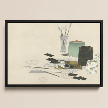 Art Supplies - Kamisaka Sekka Meiji Print / Canvas, 17x12’’ / A3 / Black Frame, Posters Prints & Visual Artwork, Toby Leon