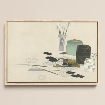 Art Supplies - Kamisaka Sekka Meiji Art Print / Canvas, Kamisaka Sekka’s Art, Momoyogusa Series Epitomizes, Rinpa School’s Fusion