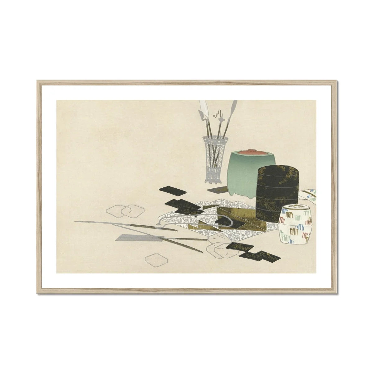 Art Supplies - Kamisaka Sekka Meiji Print