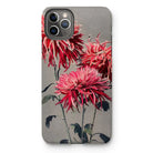 Asa–dsuma–bune - Kazumasa Ogawa Floral Iphone Case, 11 Pro Max / Matte, Iphone Case Floral Design Vibrant Red Chrysanthemums