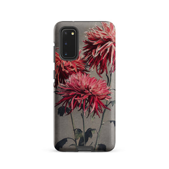 Asa–dsuma–bune - Kazumasa Ogawa Floral Samsung Case, Galaxy S20 / Matte, Smartphone Case Red Pink Floral Design