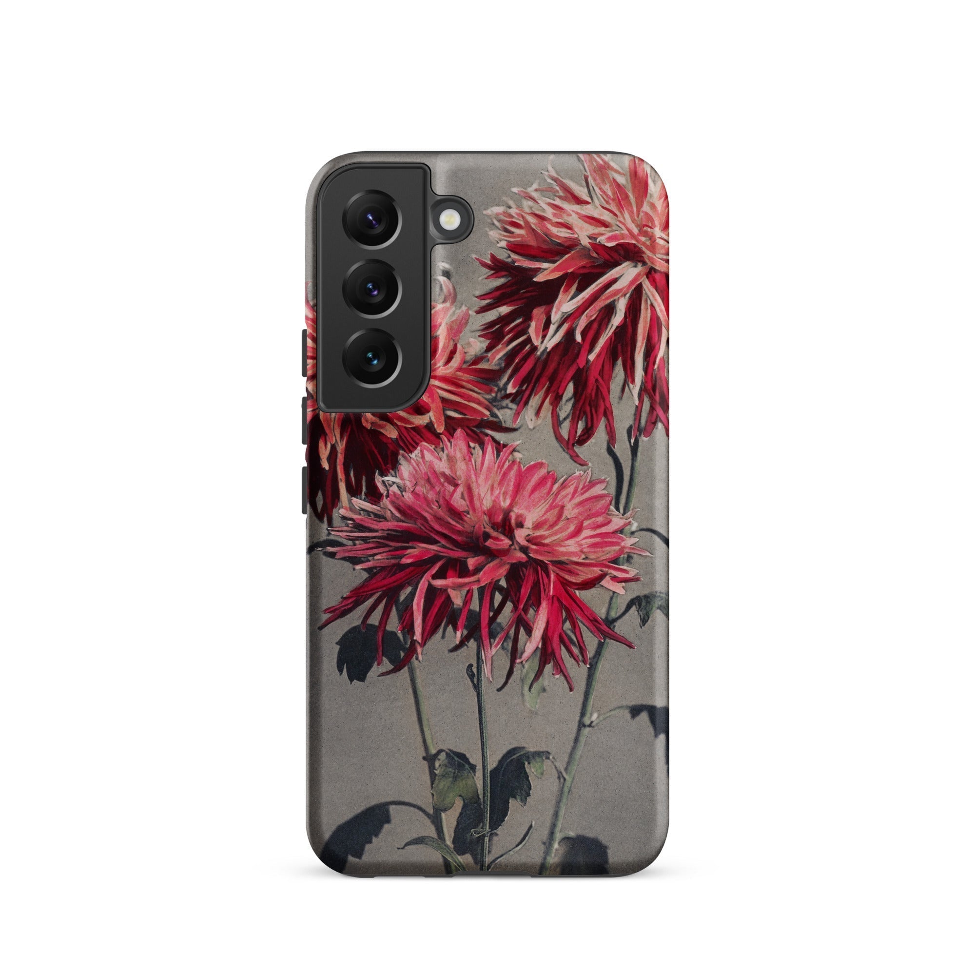 Asa–dsuma–bune Kazumasa Ogawa Floral Samsung Case, Galaxy S22 / Matte, Smartphone Clear Case Vibrant Floral Design