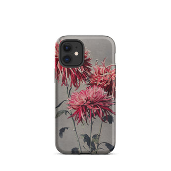 Asa–dsuma–bune - Ogawa Kazumasa Floral Iphone Case, 12 Mini / Matte, Floral-patterned Phone Case