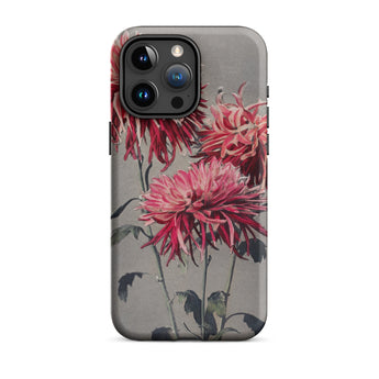 Asa–dsuma–bune - Ogawa Kazumasa Floral Iphone Case, 15 Pro Max / Matte, Floral-patterned Phone Case