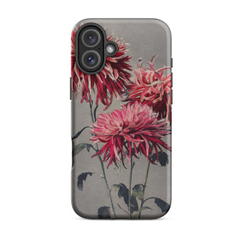 Asa–dsuma–bune - Ogawa Kazumasa Floral Iphone Case, 16 Plus / Matte, Floral Patterned Phone Case