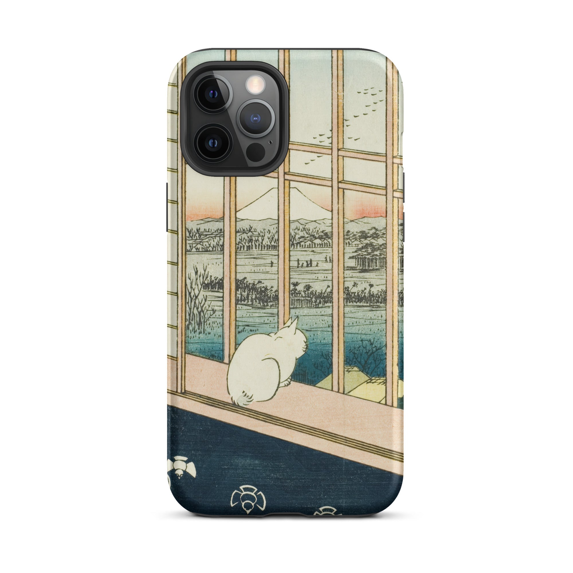 Asakusa Ricefields and Torinomachi Festival Utagawa Hiroshige Iphone Case, 12 Pro Max / Matte, Artistic Phone Case