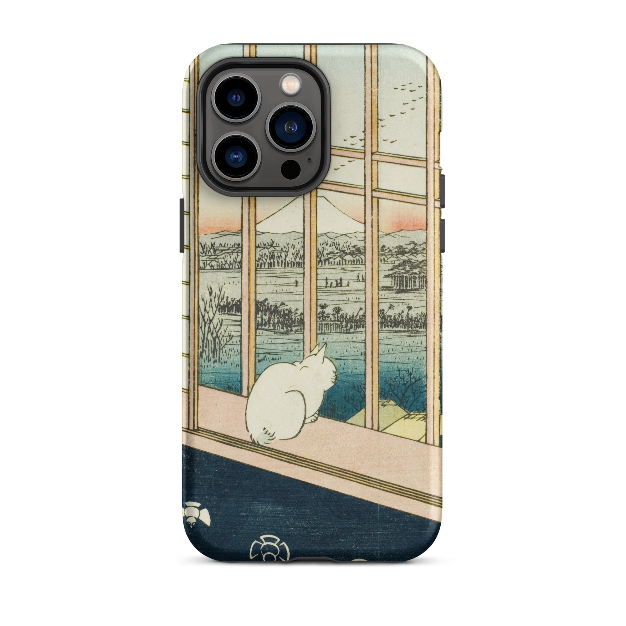 Asakusa Ricefields and Torinomachi Festival Utagawa Hiroshige Iphone Case, 14 Pro Max / Matte, Artistic Phone Case