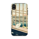 Asakusa Ricefields and Torinomachi Festival - Utagawa Hiroshige Iphone Case, Xr / Matte, Cat-themed Phone Case
