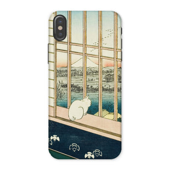 Asakusa Ricefields and Torinomachi Festival - Utagawa Hiroshige Phone Case Iphone x / Matte Artistic Phone Case Torinomachi Festival,