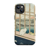 Asakusa Ricefields and Torinomachi Festival - Utagawa Hiroshige Phone Case Iphone 14 Plus / Matte Phone Case Cat Landscape Design