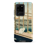Asakusa Ricefields and Torinomachi Festival - Utagawa Hiroshige Phone Case Samsung Galaxy S20 Ultra / Matte Phone Case White Cat Windowsill