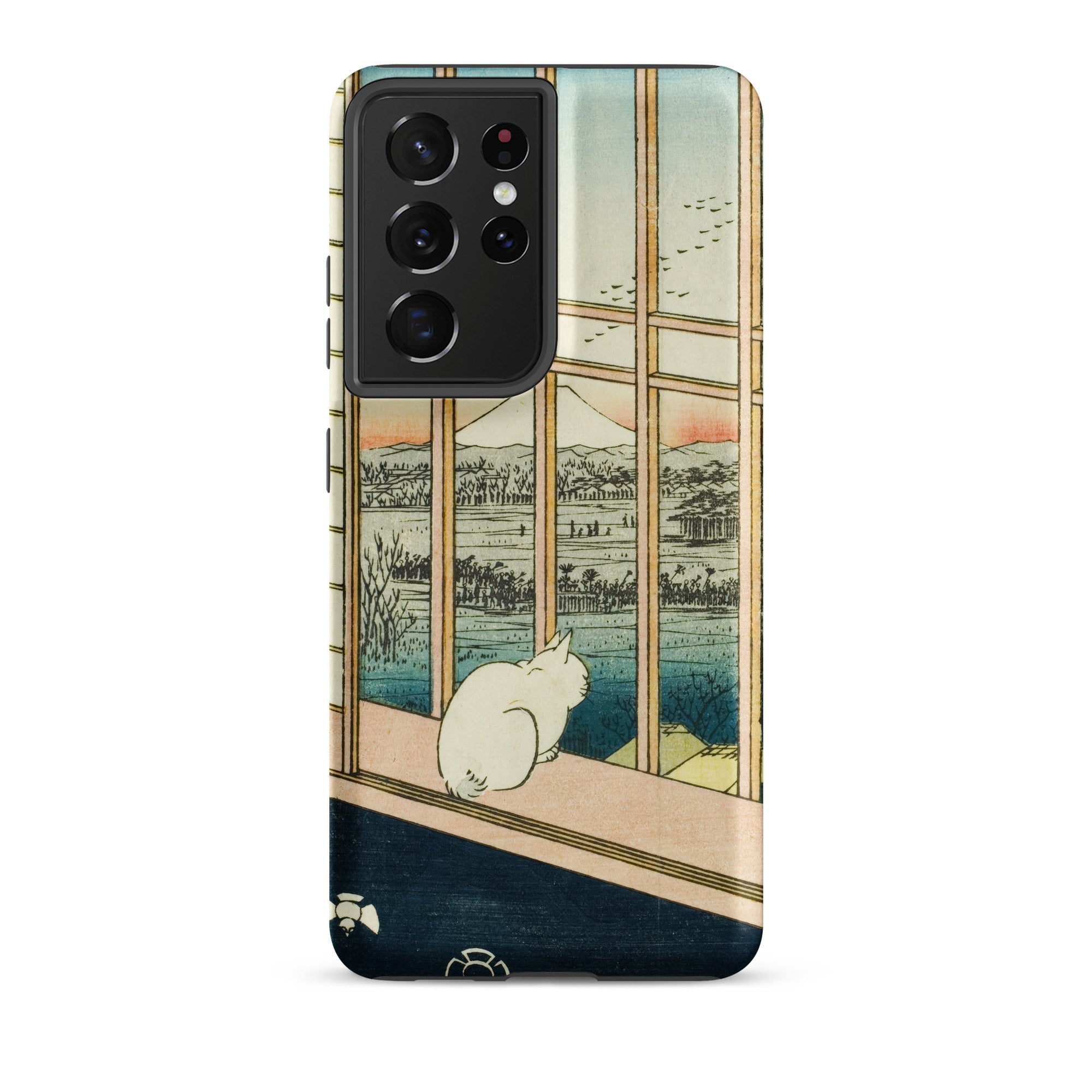 Asakusa Ricefields and Torinomachi Festival Utagawa Hiroshige Samsung Case, Galaxy S21 Ultra / Matte, Phone Case Traditional Japanese Art