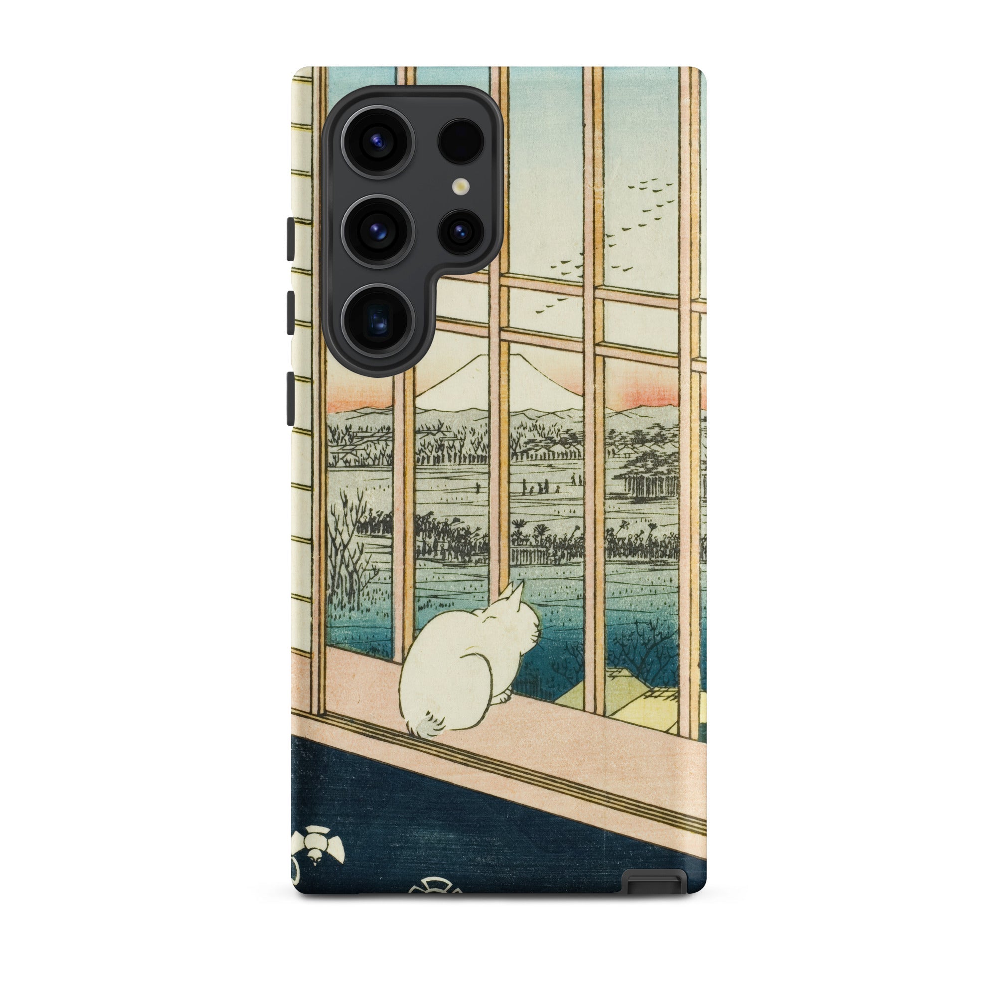 Asakusa Ricefields and Torinomachi Festival Utagawa Hiroshige Samsung Case, Galaxy S23 Ultra / Matte, Smartphone Case Japanese Woodblock