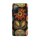 Ascidiae Sea Squirts Ernst Haeckel Samsung Case, Galaxy S20 Fe / Matte, Smartphone Case Black Background Colorful Illustrations Marine Life