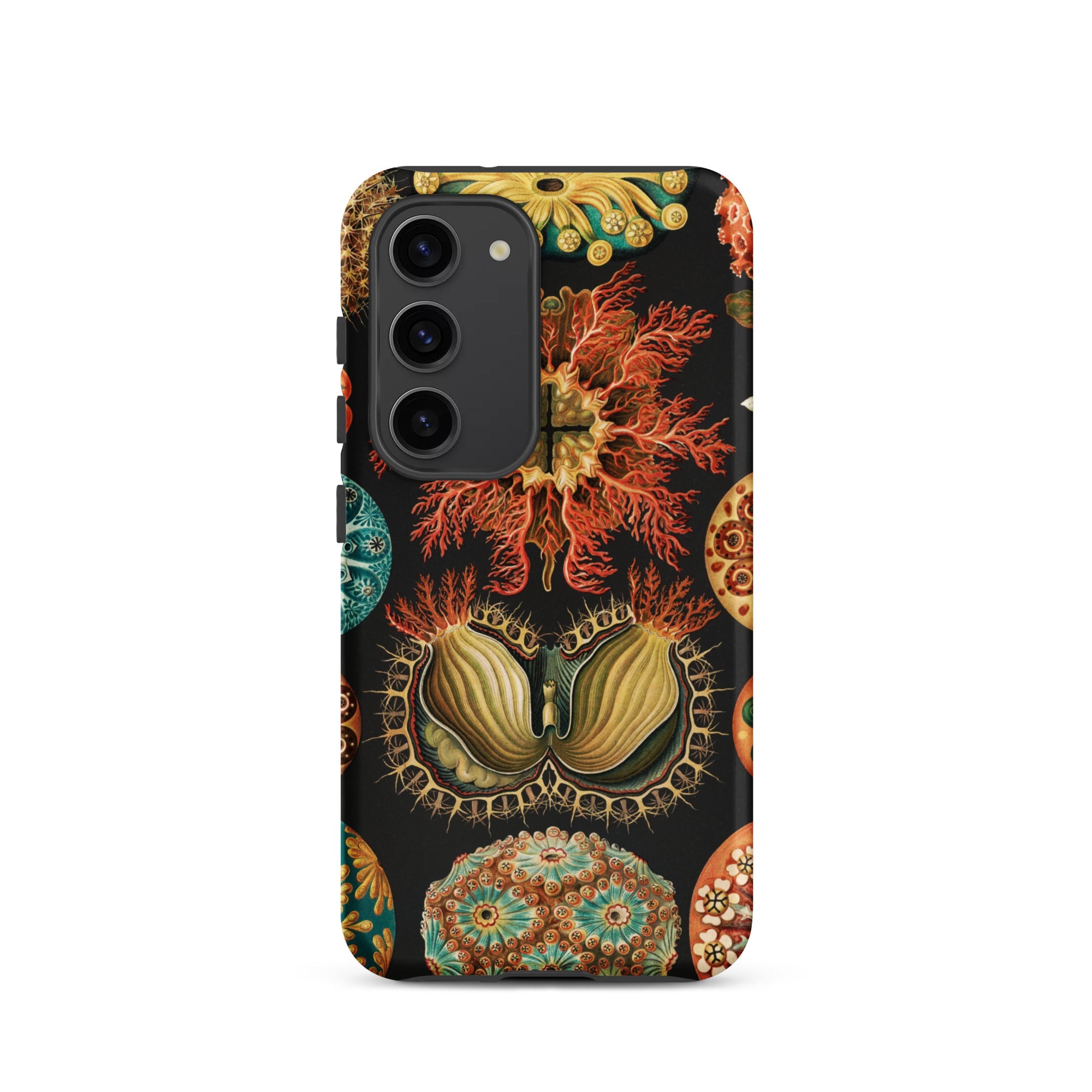 Ascidiae Sea Squirts Ernst Haeckel Samsung Case, Galaxy S23 / Matte, Black Phone Case Vibrant Intricate Pattern Corals Marine