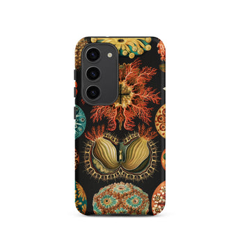 Ascidiae Sea Squirts - Ernst Haeckel Samsung Case, Galaxy S23 / Matte, Black Phone Case Vibrant Intricate Pattern Corals Marine