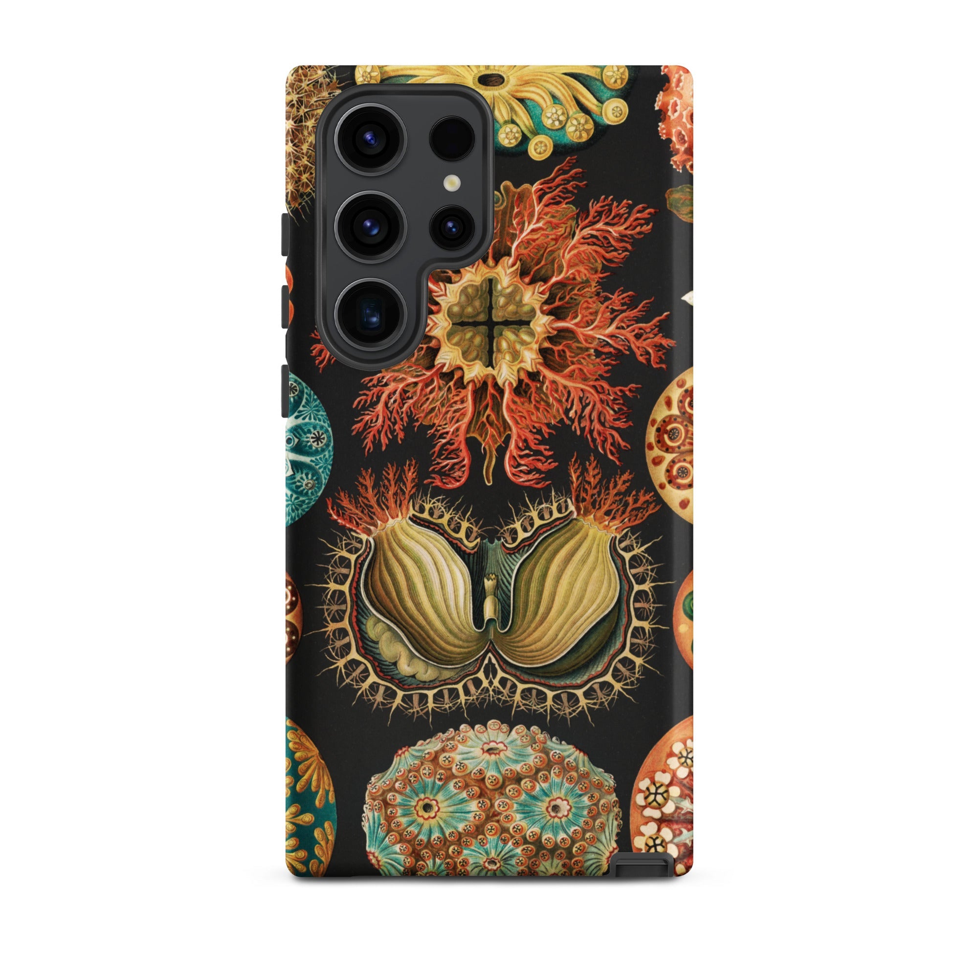 Ascidiae Sea Squirts Ernst Haeckel Samsung Case, Galaxy S23 Ultra / Matte, Black Smartphone Case Vibrant Intricate Pattern Sea Creatures
