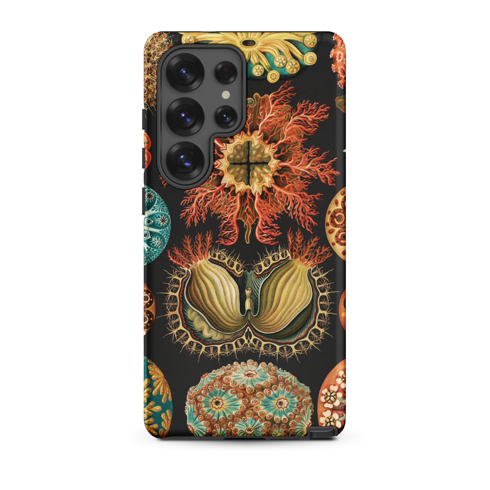 Ascidiae Sea Squirts Ernst Haeckel Samsung Case, Galaxy S25 Ultra / Matte, Phone Case Dark Background Detailed Colorful Pattern Marine