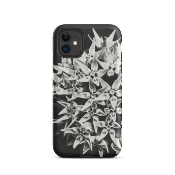 Asclepias Speciosa - Karl Blossfeldt Phone Case Iphone 11 / Matte Black Phone Case Floral Design Karl Blossfeldt Photo, Monochrome