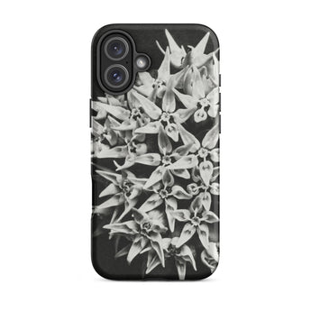 Asclepias Speciosa - Karl Blossfeldt Phone Case Iphone 16 Plus / Matte Black Phone Case Floral Design Karl Blossfeldt Photo, Monochrome