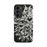 Asclepias Speciosa - Karl Blossfeldt Phone Case Samsung Galaxy S23 Plus / Matte Black White Floral Phone Case Dense Pattern Stylized Karl