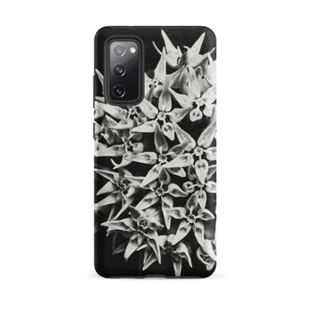 Asclepias Speciosa - Karl Blossfeldt Samsung Case, Galaxy S20 Fe / Matte, Black White Floral Pattern Phone Case