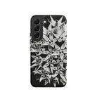 Asclepias Speciosa Karl Blossfeldt Samsung Case, Galaxy S22 / Matte, Black Smartphone Case Monochrome Floral Pattern