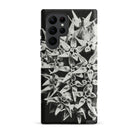 Asclepias Speciosa Karl Blossfeldt Samsung Case, Galaxy S22 Ultra / Matte, Black Smartphone Case White Floral Pattern