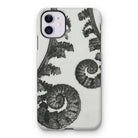 Aspidium Filix Mas (shield Fern Fronds) by Karl Blossfeldt Iphone Case, 11 / Matte, Fern-patterned Phone Case
