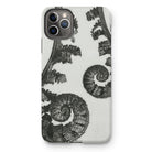Aspidium Filix Mas (shield Fern Fronds) by Karl Blossfeldt Iphone Case, 11 Pro Max / Matte, Fern-patterned Phone Case