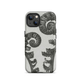 Aspidium Filix Mas (shield Fern Fronds) - Karl Blossfeldt Iphone Case, 13 / Matte, Fern-patterned Phone Case