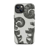 Aspidium Filix Mas (shield Fern Fronds) - Karl Blossfeldt Iphone Case, 14 Plus / Matte, Fern-patterned Iphone Case