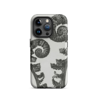 Aspidium Filix Mas (shield Fern Fronds) - Karl Blossfeldt Iphone Case, 15 Pro / Matte, Fern-patterned Phone Case