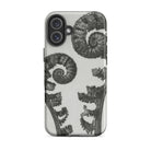 Aspidium Filix Mas (shield Fern Fronds) Karl Blossfeldt Iphone Case, 16 Plus / Matte, Fern Patterned Phone Case