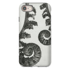 Aspidium Filix Mas (shield Fern Fronds) by Karl Blossfeldt Iphone Case, 8 / Matte, Fern-patterned Phone Case