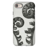Aspidium Filix Mas (shield Fern Fronds) - Karl Blossfeldt Iphone Case, 8 / Matte, Fern-patterned Phone Case