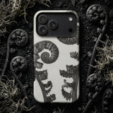 Aspidium Filix Mas (shield Fern Fronds) - Karl Blossfeldt Phone Case Black White Fern-patterned Phone Case Matte Finish Designed Karl